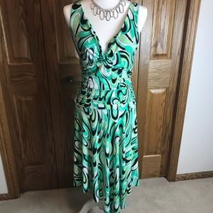 Blue Sage Party Cocktail Dress